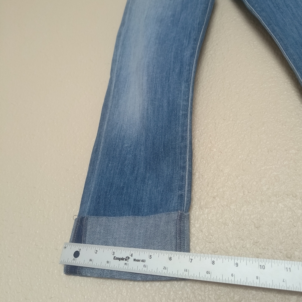 Citizens of Humanity By Jerome Dahan Straight Leg Cuffed Jean Size 27 Light Wash - Picture 5 of 14